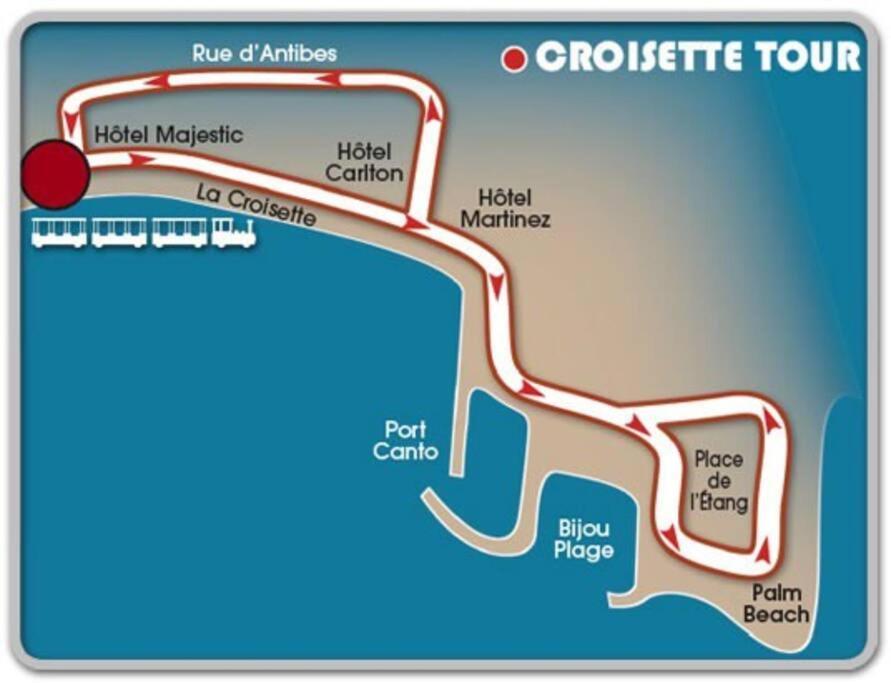 Cannes Palm Beach Parking, Clim, Wifi Plage 2' A Pieds Ngoại thất bức ảnh