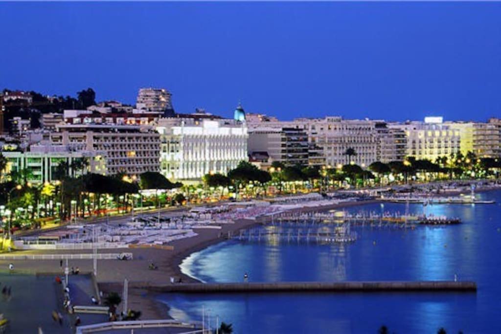 Cannes Palm Beach Parking, Clim, Wifi Plage 2' A Pieds Ngoại thất bức ảnh